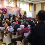 Unit Patroli Polsek Bumiaji Polres Batu Melaksanakan Kegiatan pengamanan Perayaan Natal GPDI Hosana Di Hall Arjuna Hotel Selekta