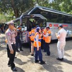 Pastikan Keselamatan Dan Kelayakan Operasional Bus, Satlantas Polres Batu Bersama Dinas Perhubungan Gelar Rampcheck Di Lokasi Wisata