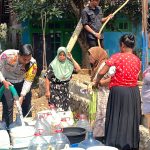 Kado Hari Bhayangkara ke – 78 Polres Jember Bangun Sumur Bor Bantu 125 KK Warga Atasi Dampak Kekeringan