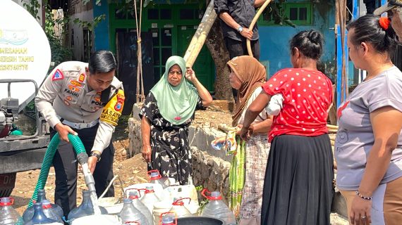 Kado Hari Bhayangkara ke – 78 Polres Jember Bangun Sumur Bor Bantu 125 KK Warga Atasi Dampak Kekeringan