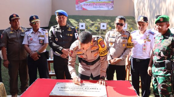 Tingkatkan kemampuan Anggota, Kapolres Batu Resmikan Lapangan Tembak Tantya Sudirajati