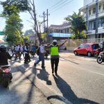 Tingkatkan Kamseltibcar Lantas, Satlantas Polres Batu Giatkan Strong Point Di Lokasi Rawan Laka