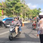 Tingkatkan Kamseltibcar Lantas Saat Pagi Hari, Satlantas Polres Batu Strong Point Di Titik Rawan Laka