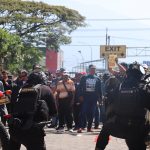 PERSONIL GABUNGAN PUKUL MUNDUR MASSA DALAM LATIHAN SISPAMKOTA