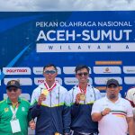 Denri Maulidzar Borong Tiga Emas Lewat Cabor Dayung Rowing di PON XXI Aceh Sumut