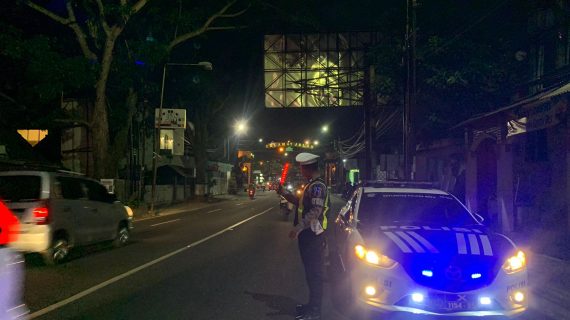 Berharap Sitkamtibmas Aman Kondusif, Personel Polres Batu Giat Blue Light Patroll Jelang Pilkada Tahun 2024