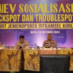 Tekan Angka Laka Lantas, Korlantas Polri dan Satlantas Polres Batu Gelar Monev Sosialisasi Modul Blackspot & Trouble Spot TA 2024