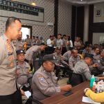 Personel Polres Kediri Kota Gelar Rikkes Siapkan Personel Pengamanan TPS Pilkada 2024